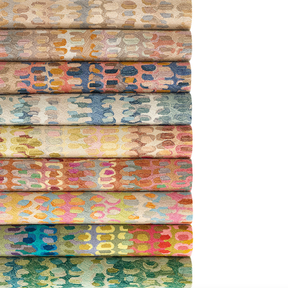 Tapis en laine à éclats de peinture
