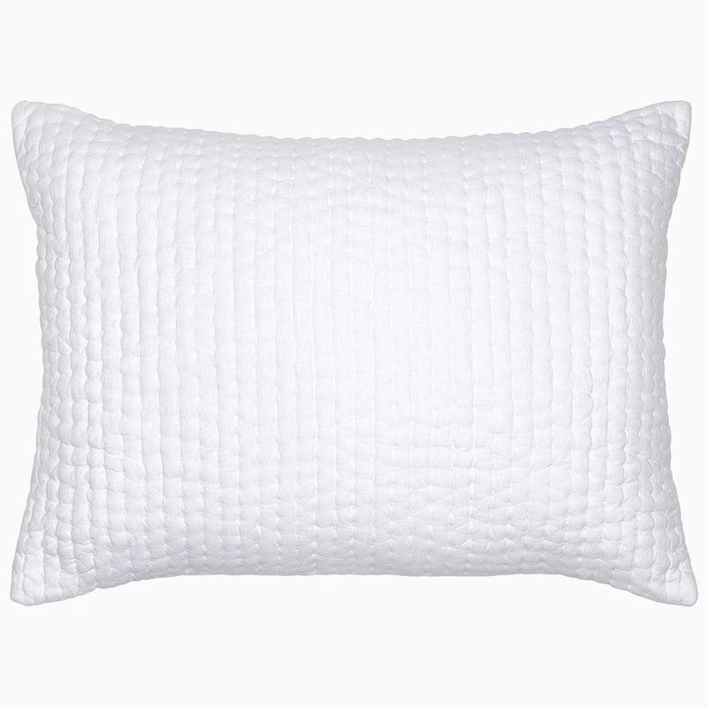 Vivada White Woven Sham King